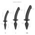 Strap-on-me Swith Halv-Realistisk XXL - 2i1 dildo (sort)