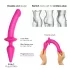 Strap-on-me Swith Semi-Realistic L - 2i1 silikone dildo (pink)