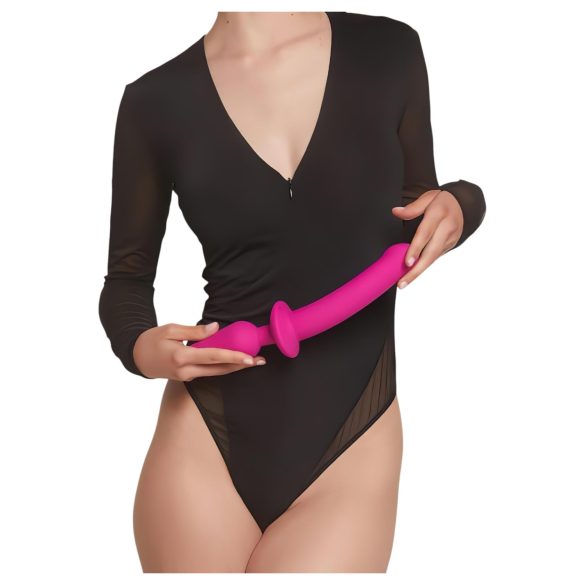 Strap-on-me Switch Semi-Realistisk XXL - 2i1 dildo (pink)