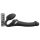 Strap-on-me M - Sort luftbølge strap-on vibrator