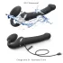 Strap-on-me - strap-on vibrator med luftbølger - sort M