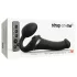 Strap-on-me - strap-on vibrator med luftbølger - sort M