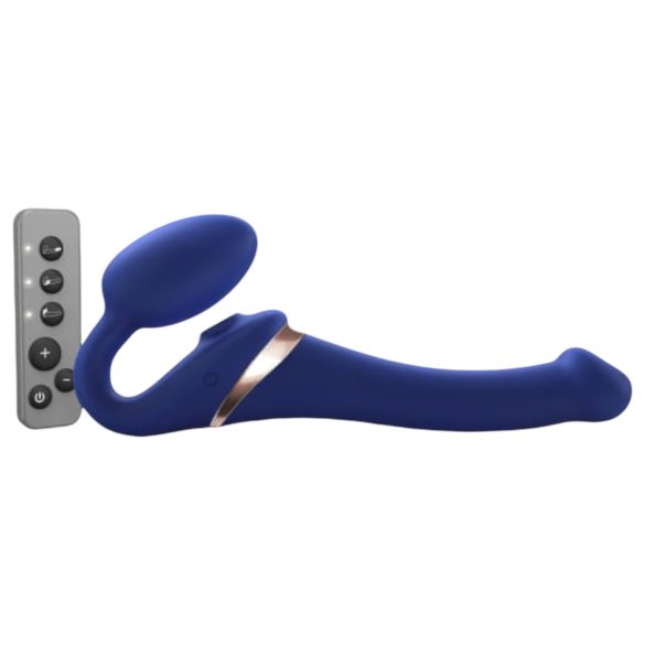 Strap-on-me S - Luftbølge Vibrator til Påspænding - (blå)