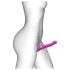 Strap-on-me - strap-on vibrator med luftbølger - pink