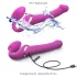 Strap-on-me - strap-on vibrator med luftbølger - pink