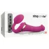 Strap-on-me - strap-on vibrator med luftbølger - silikon pink