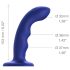 Vandtæt pulserende G-punktvibrator - Strap-on-me M (blå)