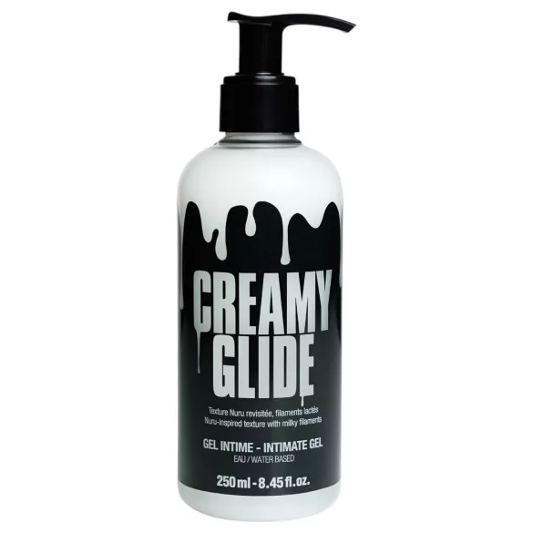 Creamy Glide - vandbaseret kunstig sæd glidecreme og massagegel - 250ml