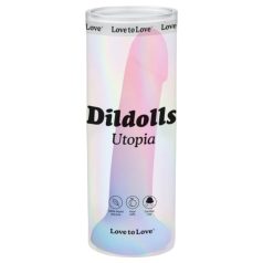 Dildolls Utopia - farverig silikone dildo med sugekop