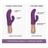 Love to Love Sassy Bunny - Genopladelig, pulserende vibrator (lilla)