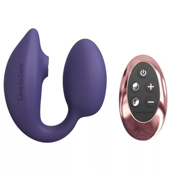 Love to Love Wonderlover - klitoris & G-punkt vibrator (mørklilla)