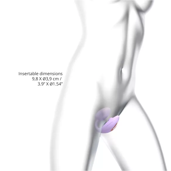 Love to Love Wonderlover - klitoris stimulator G-punkt vibrator (lilla)