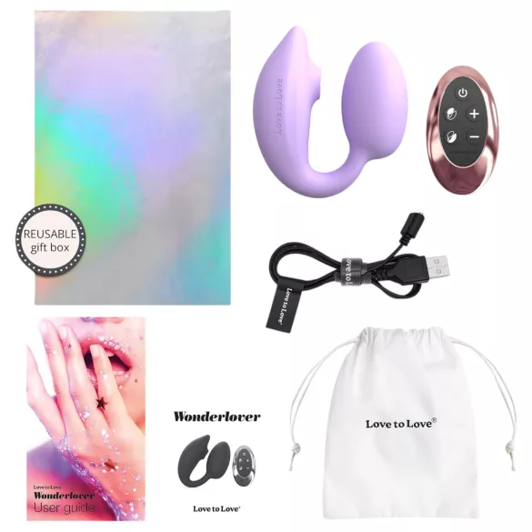 Love to Love Wonderlover - klitoris stimulator G-punkt vibrator (lilla)
