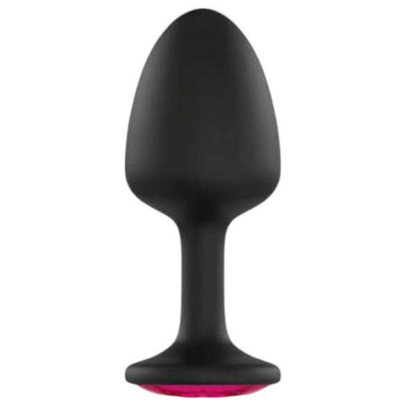 Dorcel Geisha Ruby M - Luksus pink anal plug (sort)