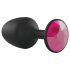 Dorcel Geisha Ruby M - Luksus pink anal plug (sort)