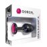 Dorcel Geisha Ruby M - Luksus pink anal plug (sort)