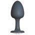 Dorcel Geisha Plug Diamond L - sort analplug med hvid sten (sort)