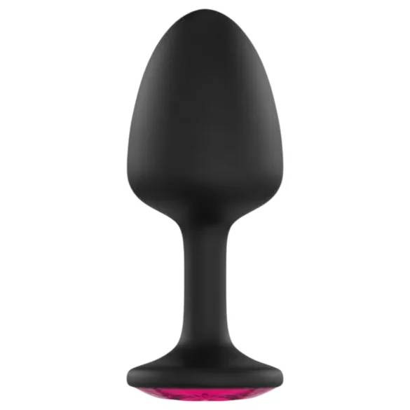 Dorcel Geisha Plug Ruby L - sort anal plug med pink sten (sort)