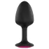 Dorcel Geisha Plug Ruby L - sort anal plug med pink sten (sort)