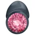 Dorcel Geisha Plug Ruby L - sort anal plug med pink sten (sort)