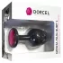 Dorcel Geisha Plug Ruby L - sort anal plug med pink sten (sort)