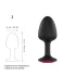 Dorcel Geisha Plug Ruby L - sort anal plug med pink sten (sort)