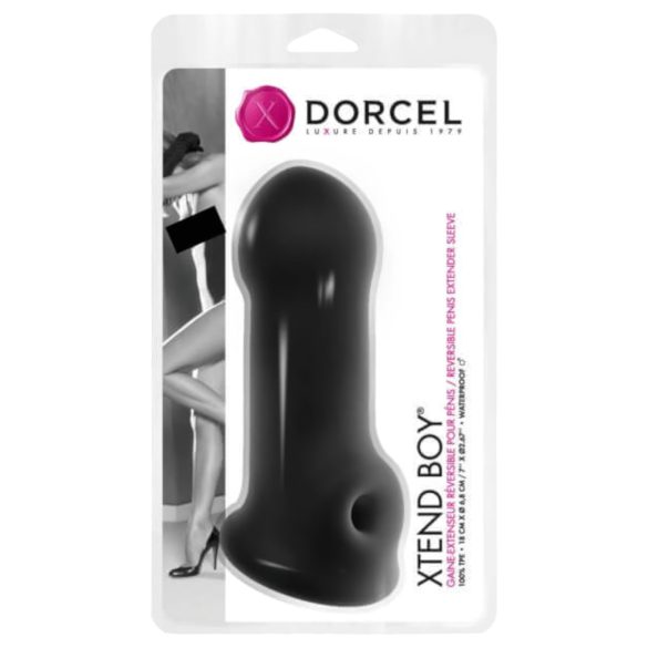 Dorcel Xtend Boy - silikone penishylster (sort)