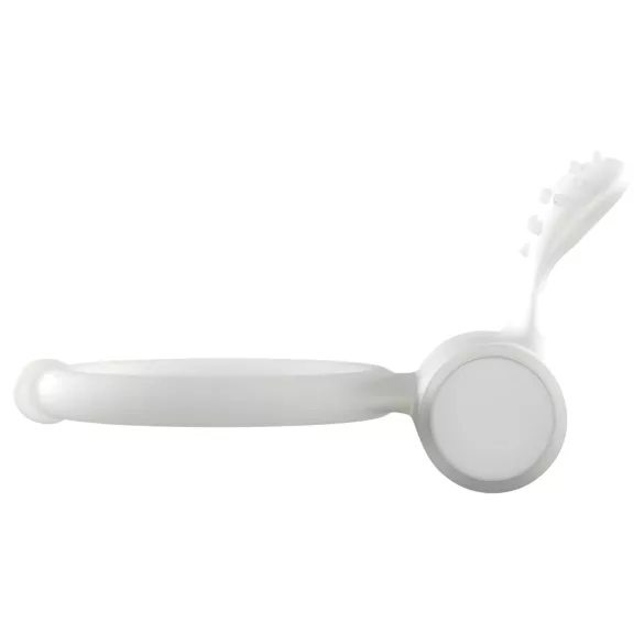 Dorcel - penisring med vibration - selvlysende - hvid