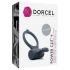 Dorcel Power Clit Plus - genopladelig vibrerende penisring (sort)