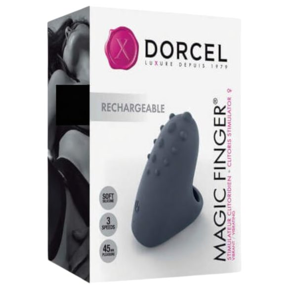 Dorcel Magic Finger - genopladelig finger-vibrator (grå)