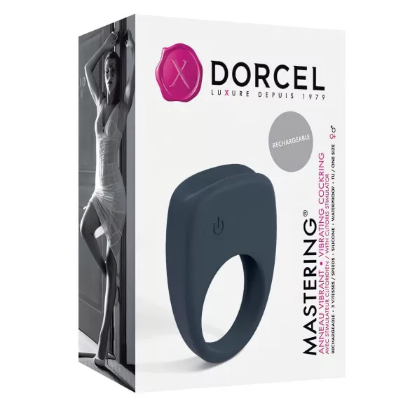 Dorcel Mastering - genopladelig, vibrerende penisring (grå)