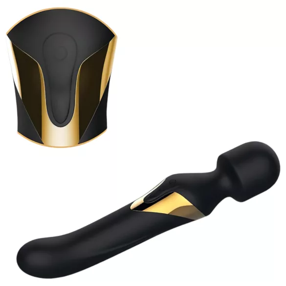 Dorcel - 2i1 vibrator og wand massager - sort