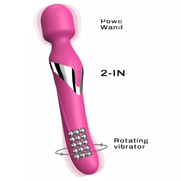 Dorcel Dual Orgasms - genopladelig 2-i-1 massagevibrator (pink)