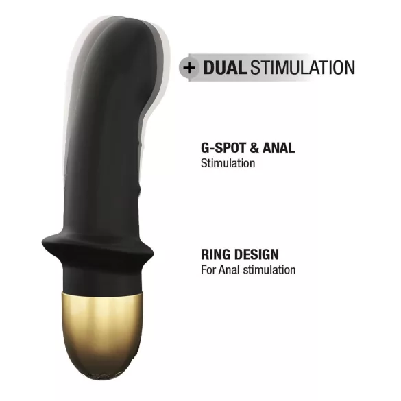 Dorcel Mini Lover 2.0 - genopladelig G-punkt vibrator (sort-guld)