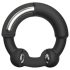 Dorcel Stronger Ring - Sort penisring med metalindsats