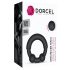 Dorcel Stronger Ring - Sort penisring med metalindsats