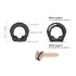 Dorcel Stronger Ring - Sort penisring med metalindsats