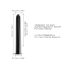 Dorcel Black Muse 2.0 - Genopladelig stangvibrator (sort)