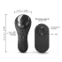 Dorcel Discreet Vibe+ - genopladelig klitorisstimulator (sort)