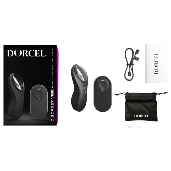 Dorcel Discreet Vibe+ - genopladelig klitorisstimulator (sort)