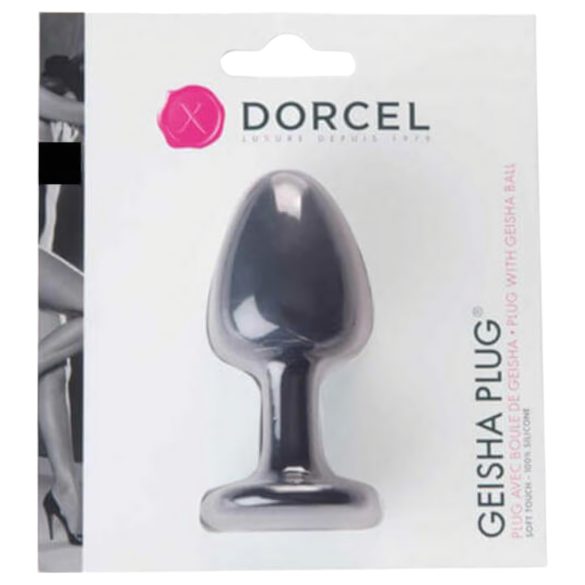 Dorcel Geisha Plug M - sort anal plug med kugler