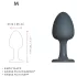Dorcel Geisha Plug M - kugle anal plug (sort)