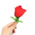Rose Panty: Fræk blomstertanga i rød (S-L)