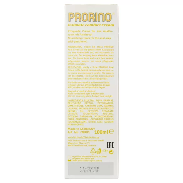 HOT Prorino - analpleje creme - 100ml