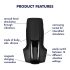 Satisfyer Men Vibration - genopladelig hovedvibrator (sort)
