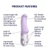 Satisfyer Charming Smile - G-punkts vibrator - vandtæt, genopladelig, lilla