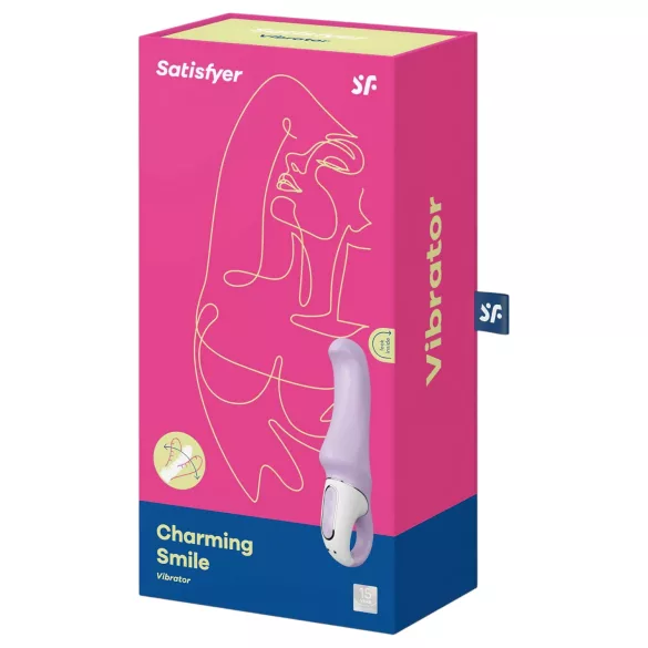 Satisfyer Charming Smile - G-punkts vibrator - vandtæt, genopladelig, lilla