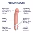 Satisfyer Master - vibrator med batteri - vandtæt - natur