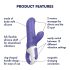 Satisfyer Magic Bunny - Vandtæt klitorisvibrator (blå)