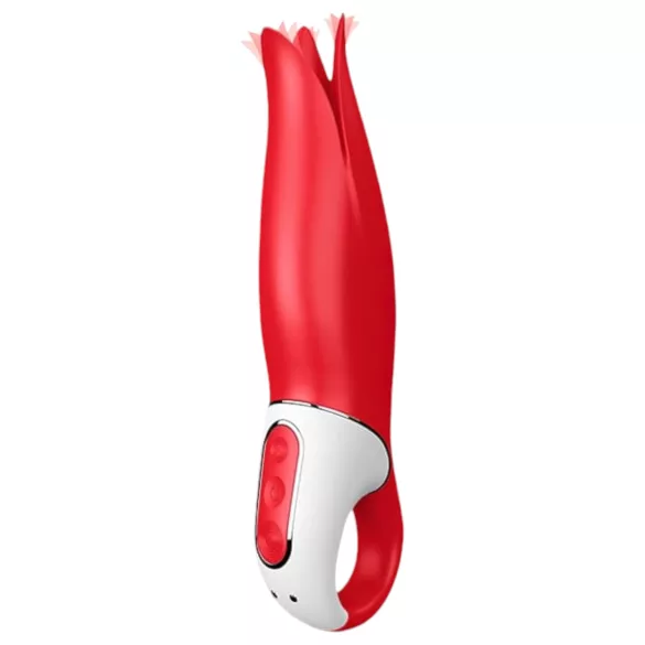 Satisfyer Power Flower - vibrator - opladelig vandtæt - rød